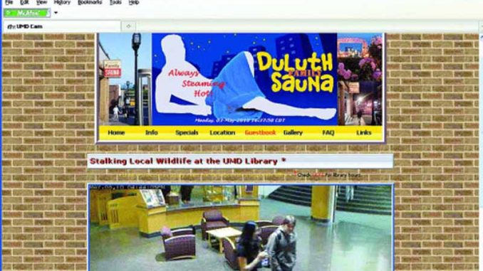 Duluth Sauna Streams University Webcam Video